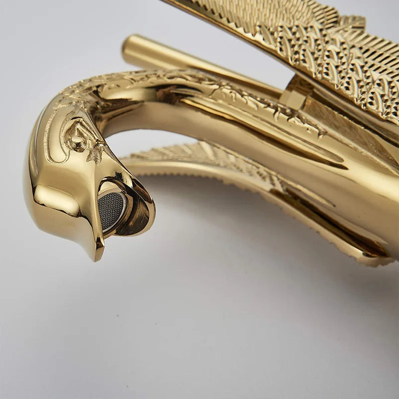 Golden Swan Basin Sink Faucet Single Handle Bathroom Mixer Tap