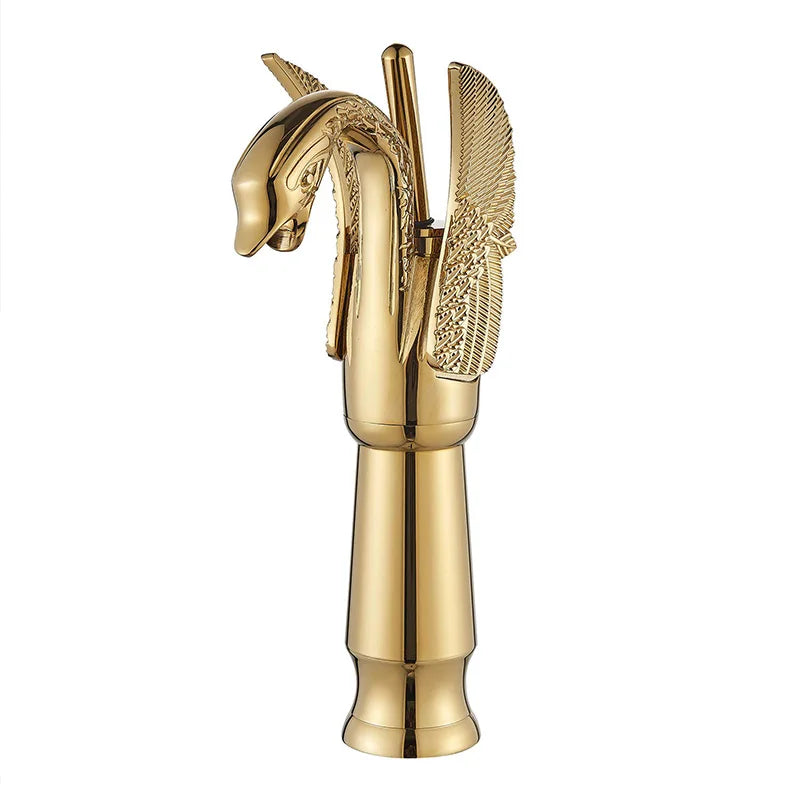 Golden Swan Basin Sink Faucet Single Handle Bathroom Mixer Tap