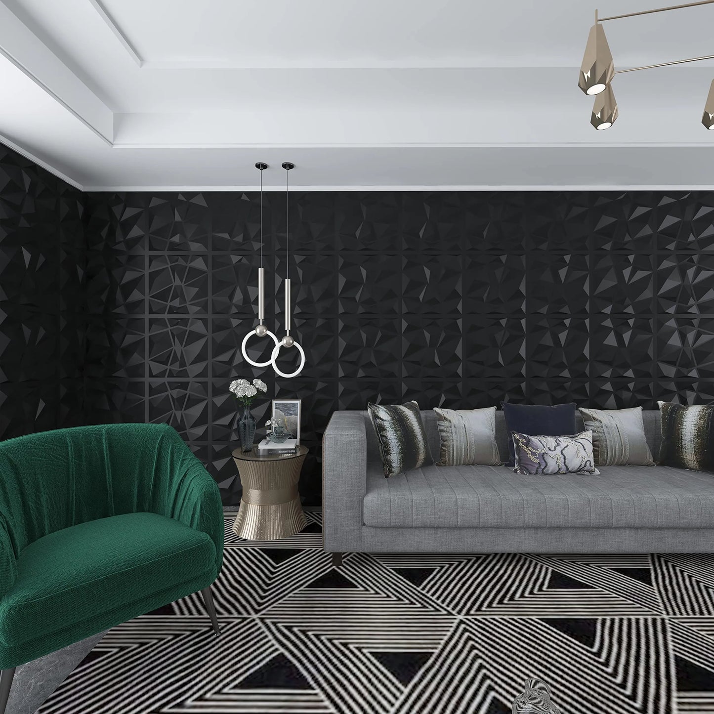 50x50cm Home Decor 3D Wall Panels