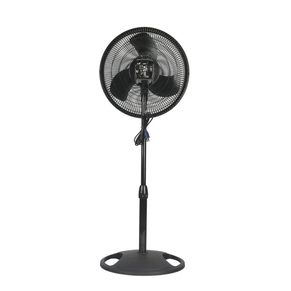 Home Standing Fan Black Adjustable Baseboard Fan