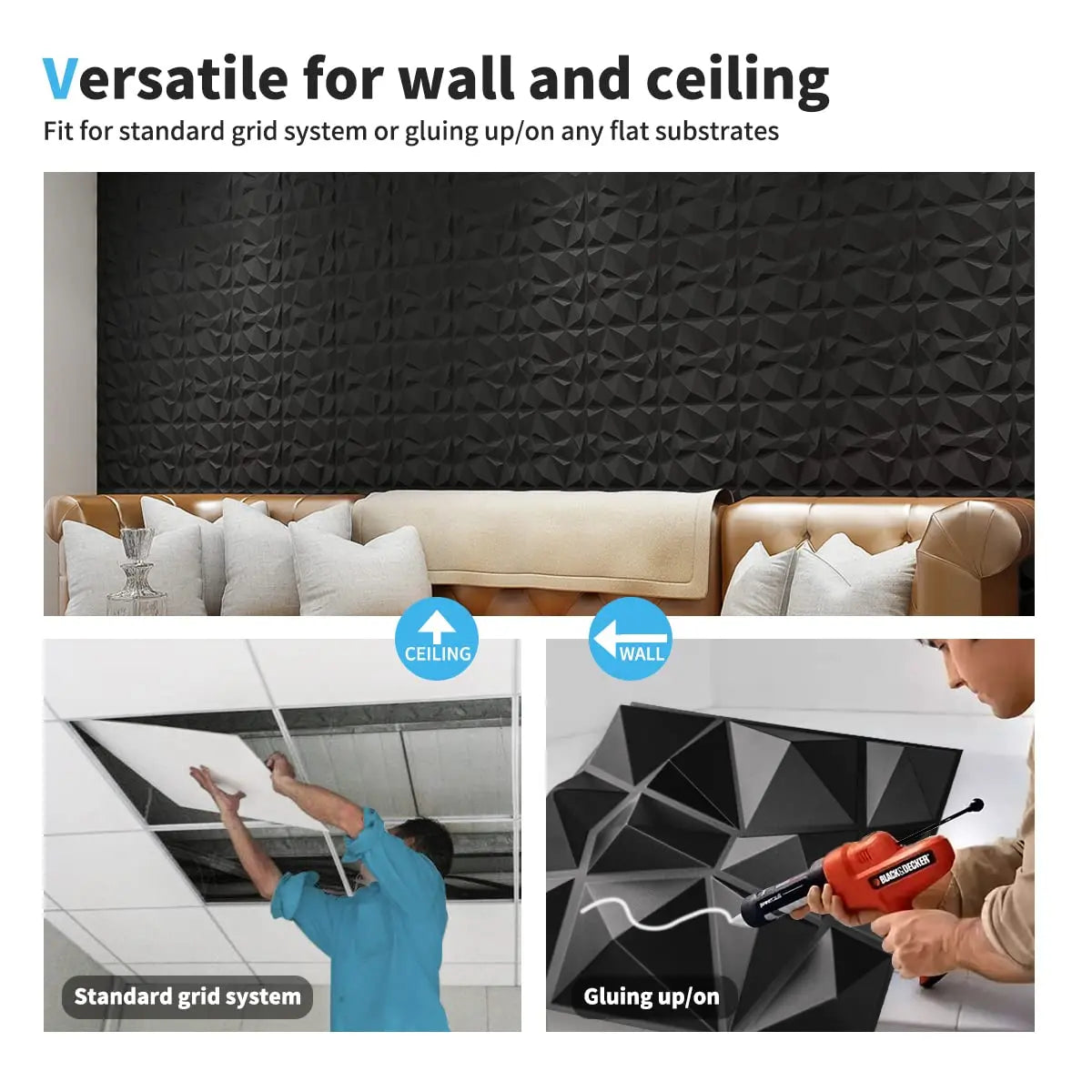 30x30cm Home Decor 3D Wall Panels