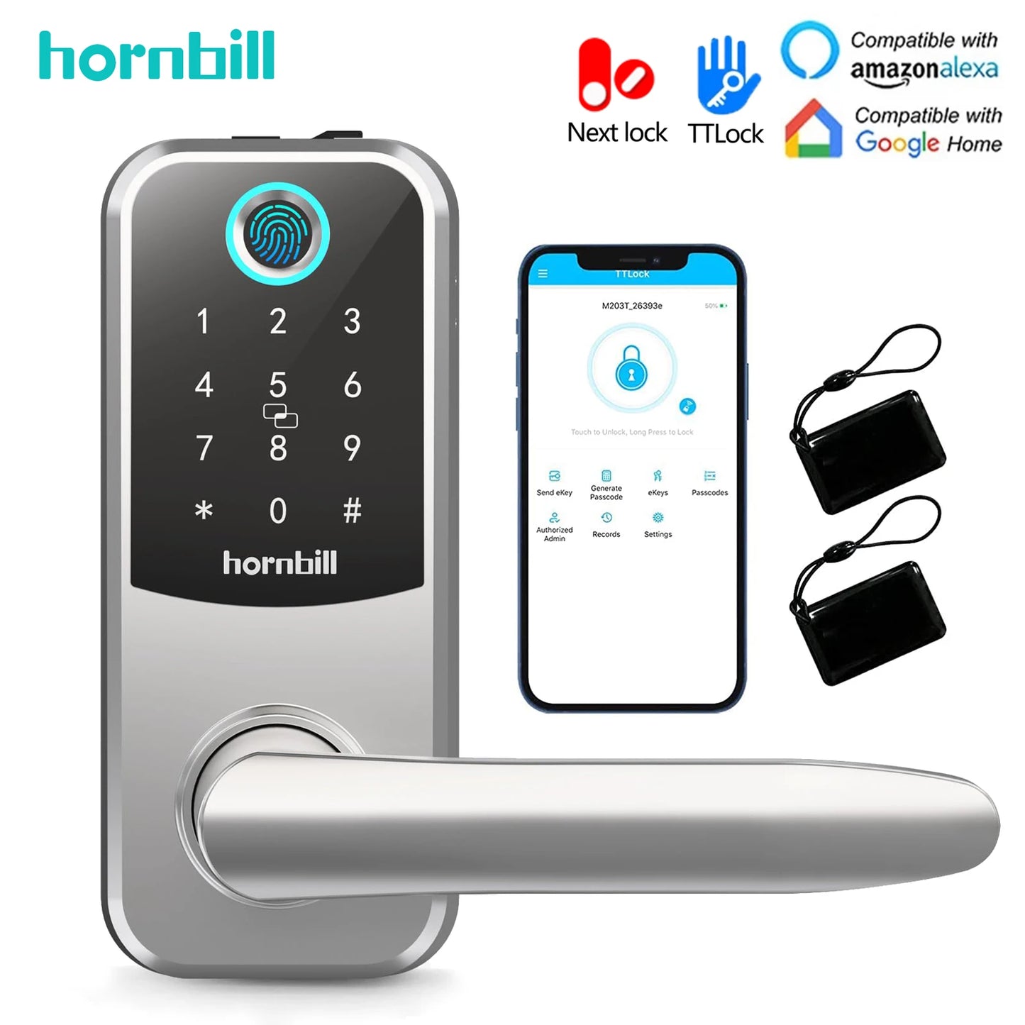 Electronic Smart Door Lock Biometric Fingerprint Keyless