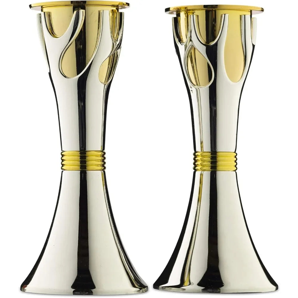 Luxury Candlestick Set Shabbat 4" Candlesticks