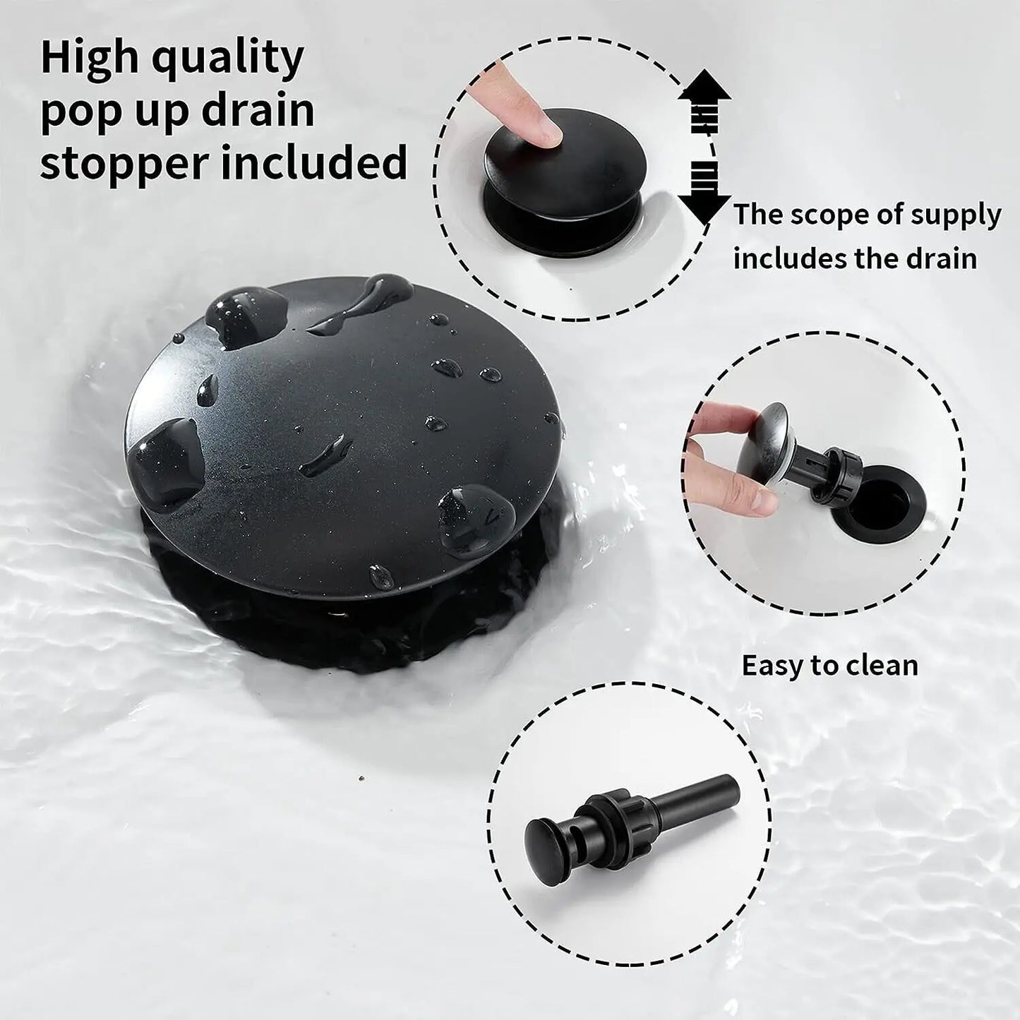 Waterfall Bathroom Faucet Oil Rubbed Bronze Single Handle Mixer Tap
