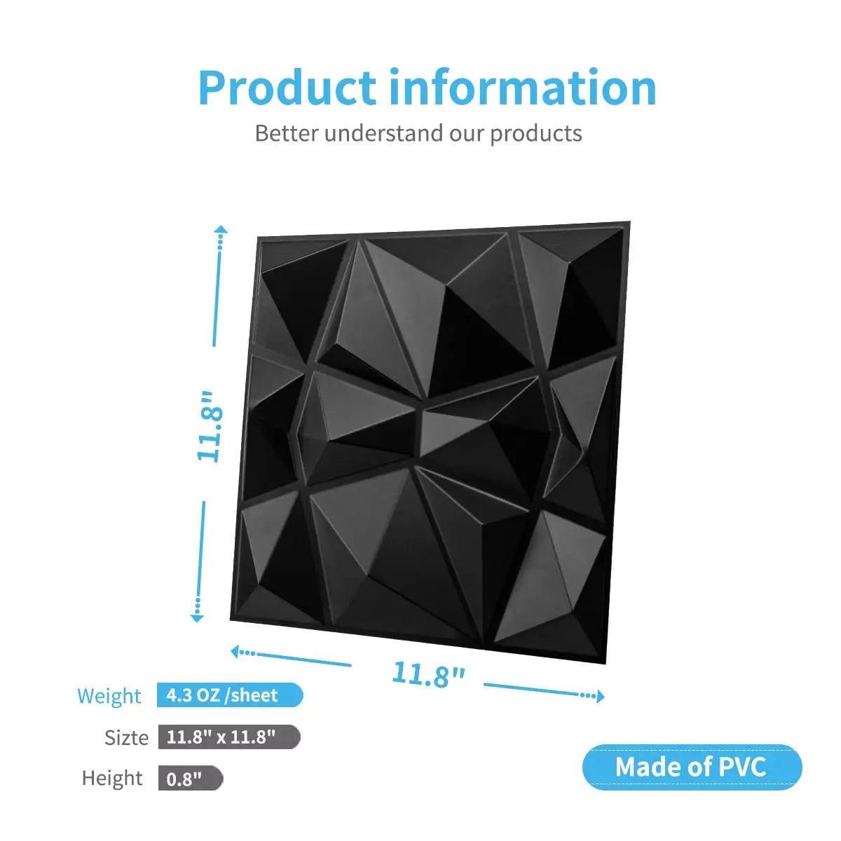 30x30cm Home Decor 3D Wall Panels
