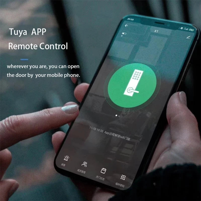 Wifi Biometric Fingerprint Door Lock Smart Electronic