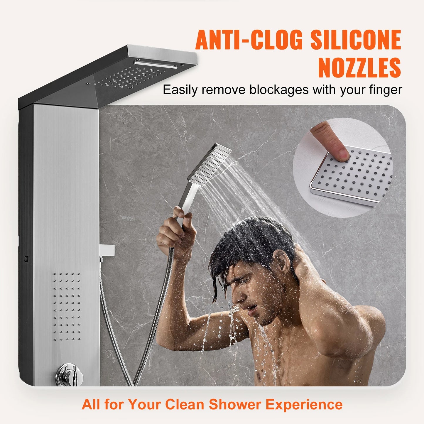 LED Shower Panel System Bathroom Rain Shower