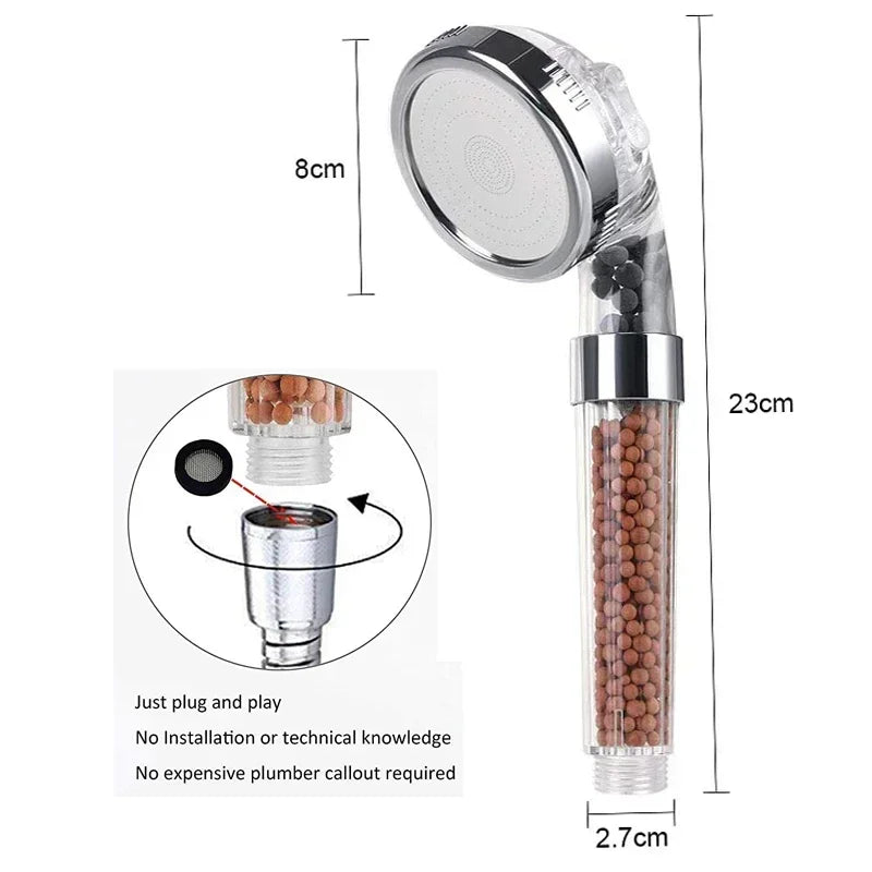 3 Modes SPA Shower Head With High Pressure