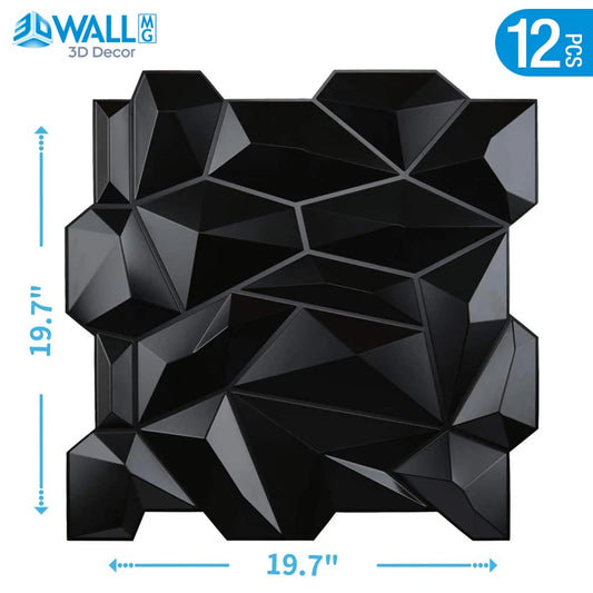 12pcs 50cm 3D Wall Panel 2