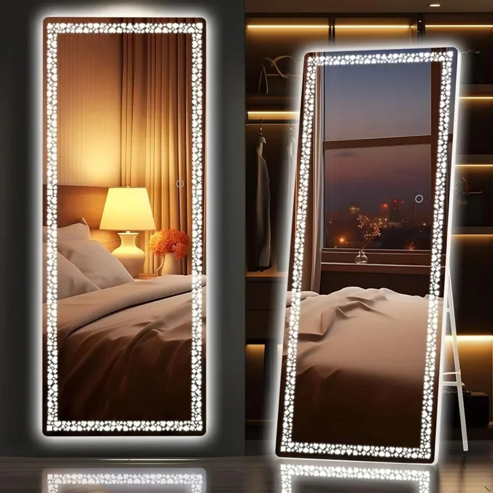 56" X 16" Full Length Mirror With LED Lights