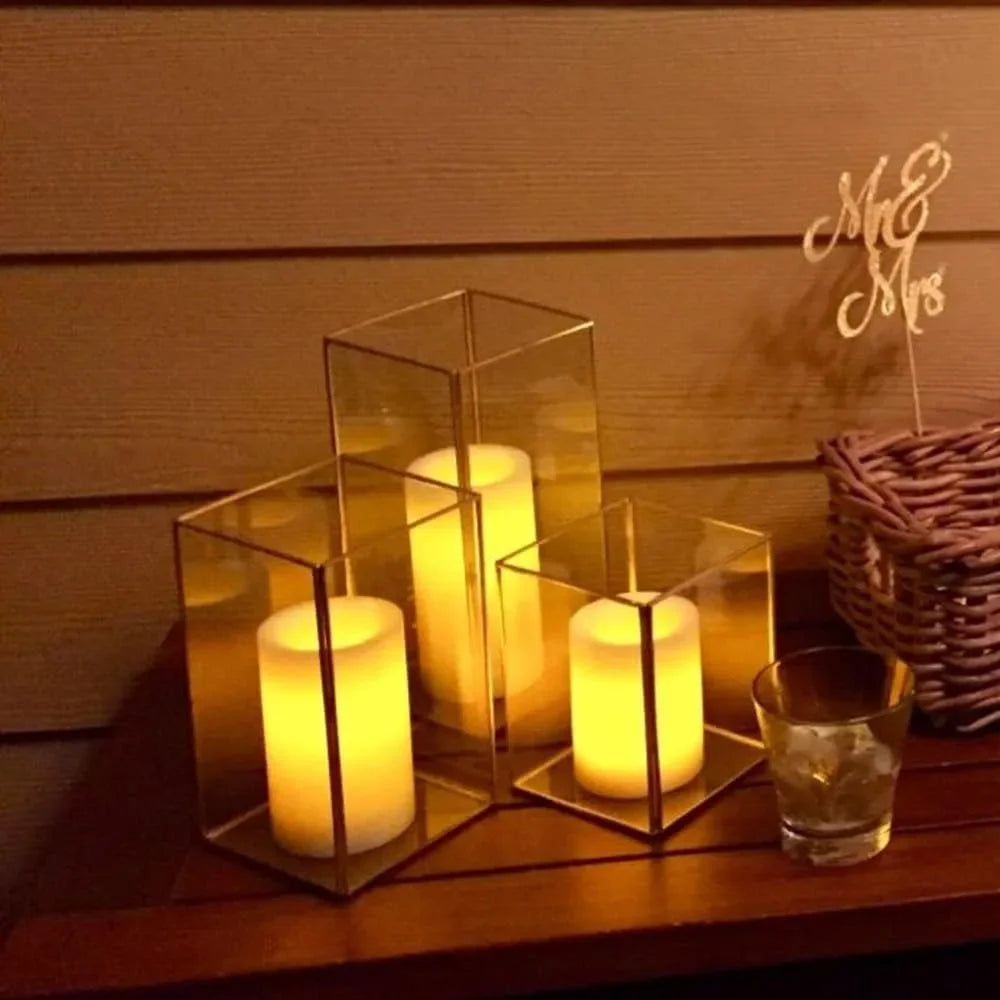 Candle Holder Glass Set